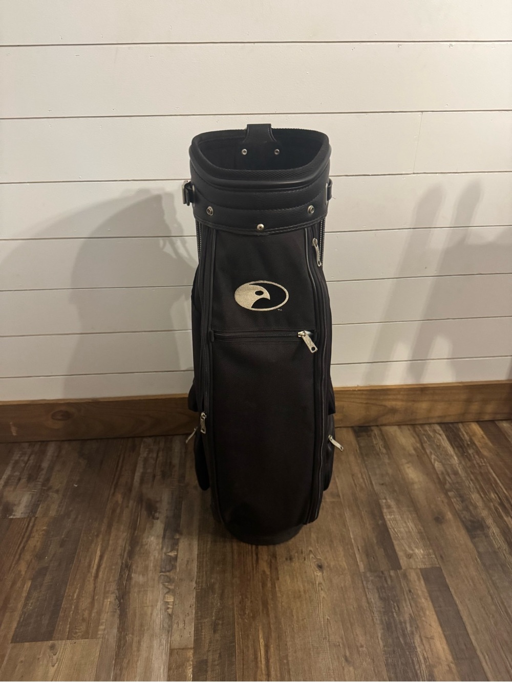 Callaway Golf Cart Bag 6 Way Divider Black Gray Padded Strap Vintage Style - Picture 2 of 10